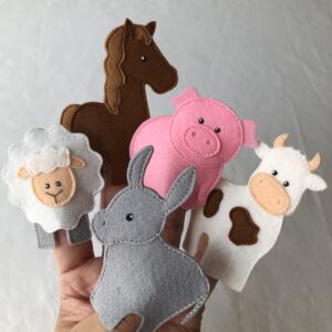 Títeres de dedo “Animales de la granja”